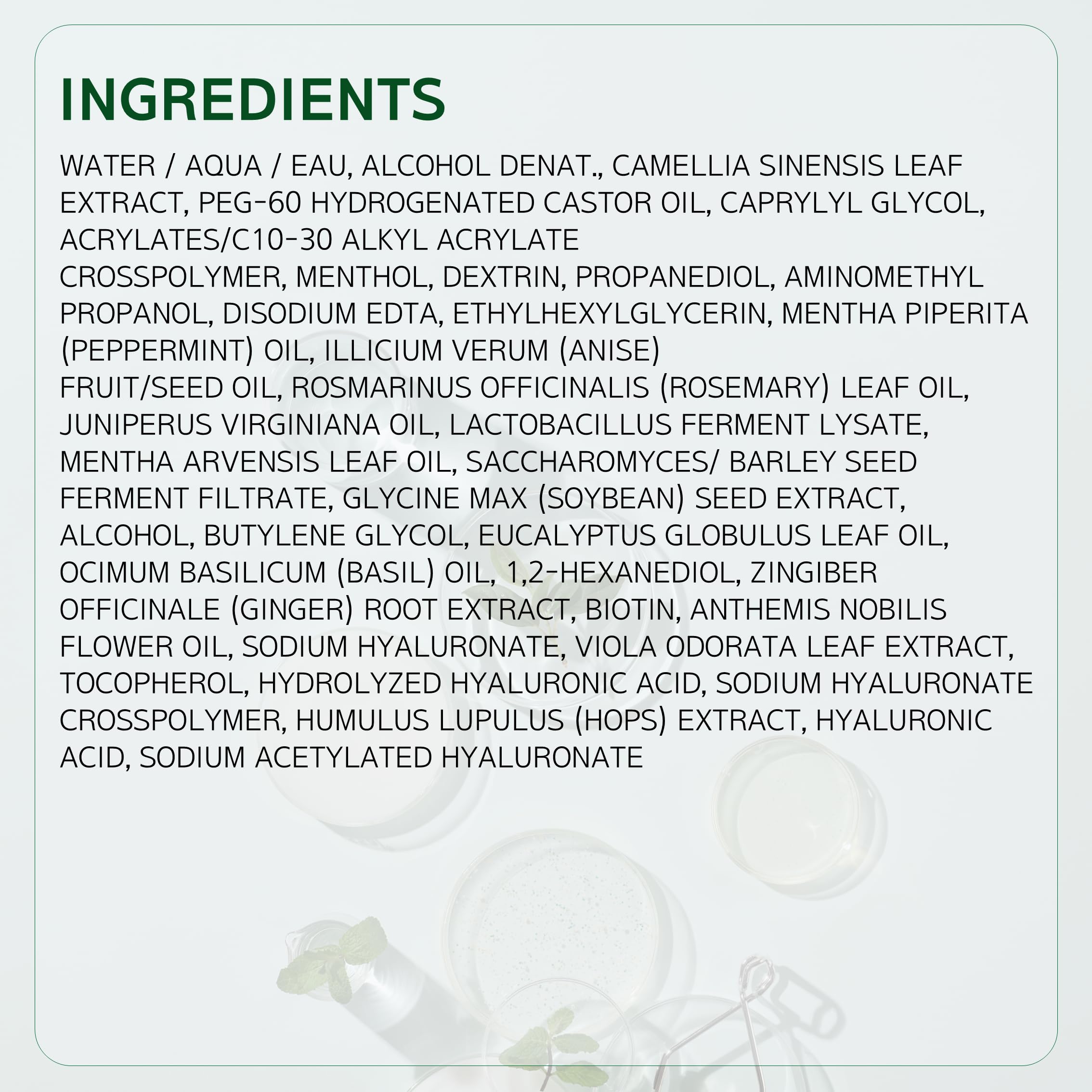 LABO-H packaging-label-338-ml-bottle showcased for daily use.