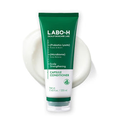 LABO-H scalp-strengthening capsule conditioner hero image for healthier scalp support.