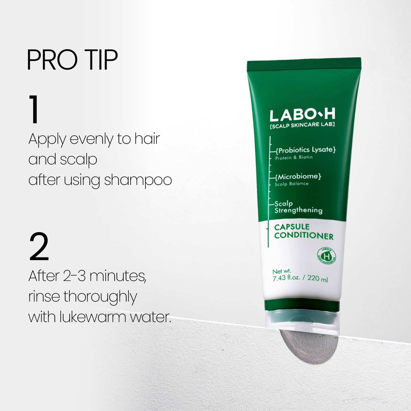 LABO-H silicone-free scalp-to-hair treatment mask image for all hair types.