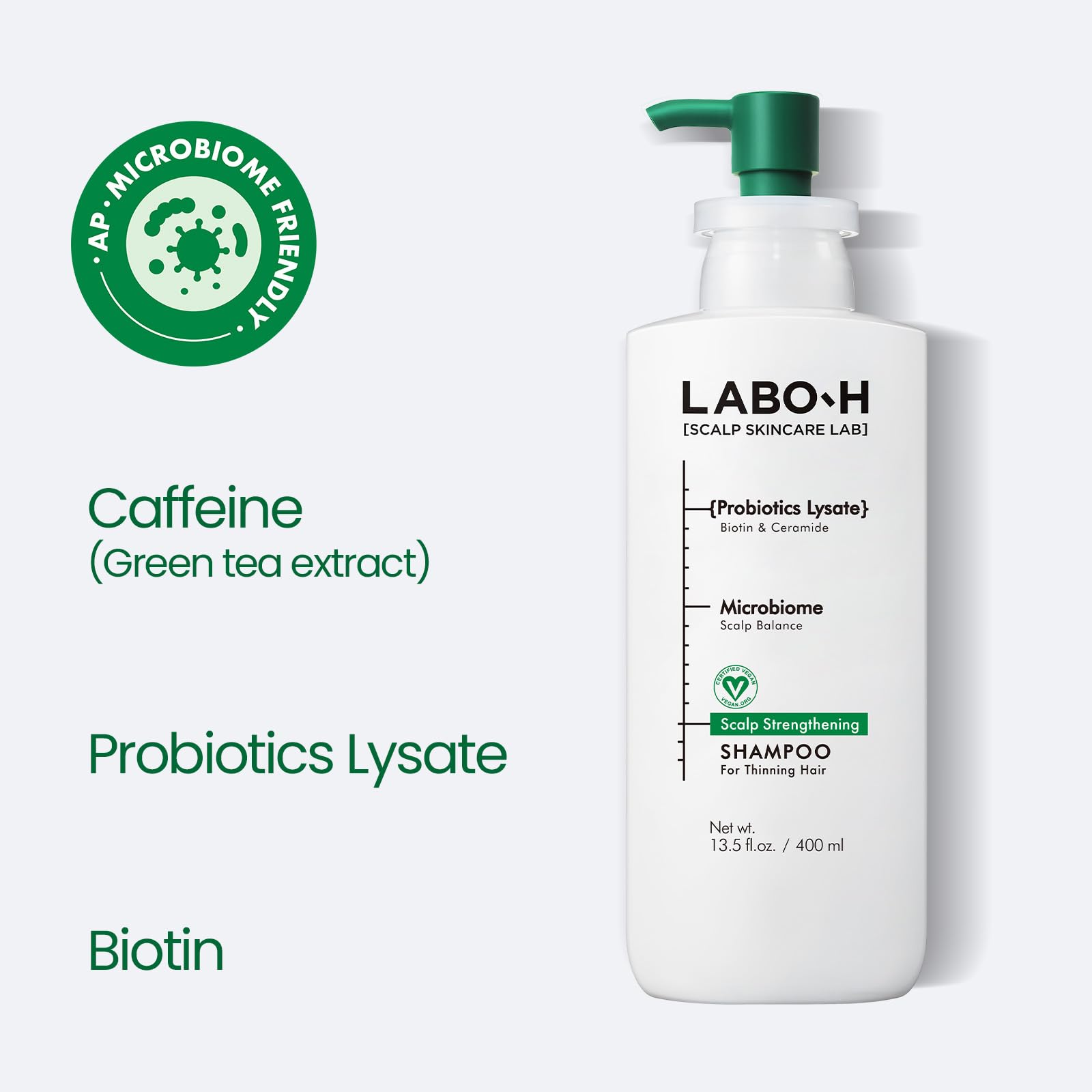 LABO-H creamy-lather-closeup showcases deep hydration for dry scalps.