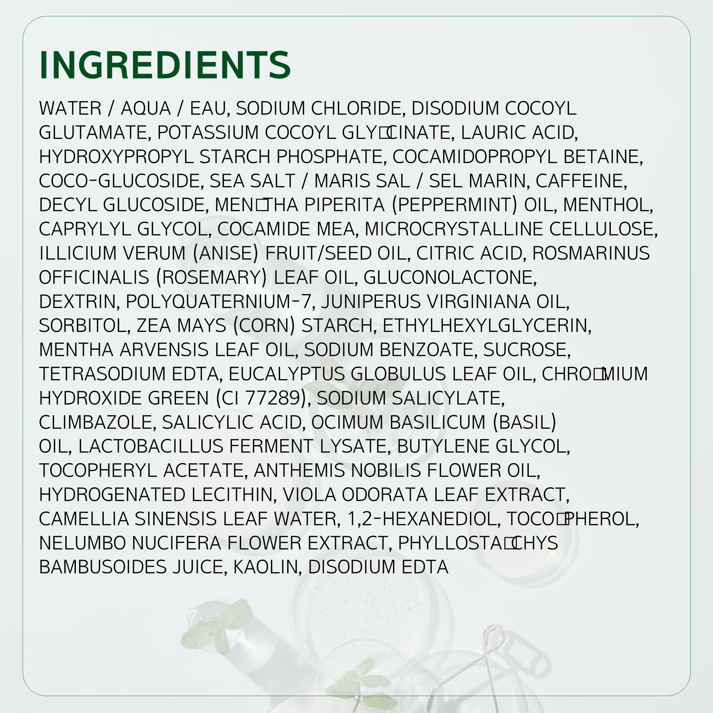 Final result: refreshed scalp and odor-free feel after use with LABO-H scrub.