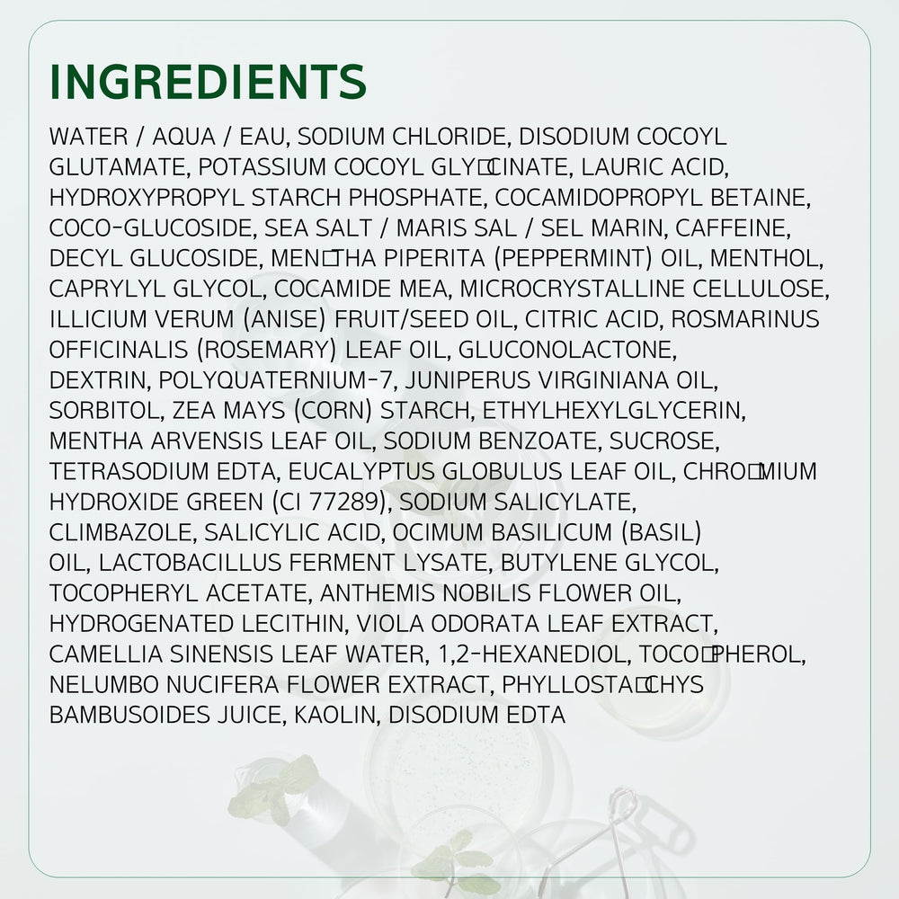 Final result: refreshed scalp and odor-free feel after use with LABO-H scrub.