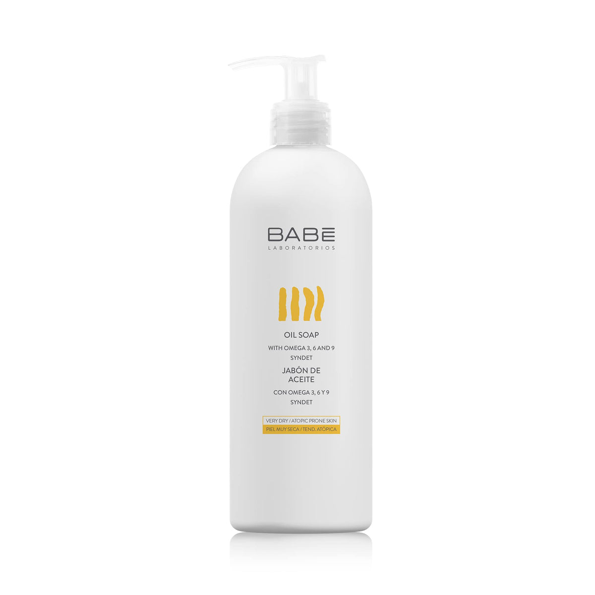 Laboratorios Babe oil soap bottle offers gentle cleansing for everyday skin care
