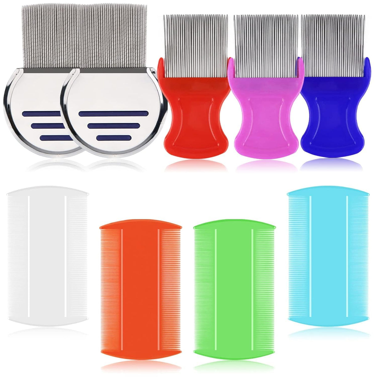 LABOTA 9 Pcs lice combs packaging shows kit contents for home use.