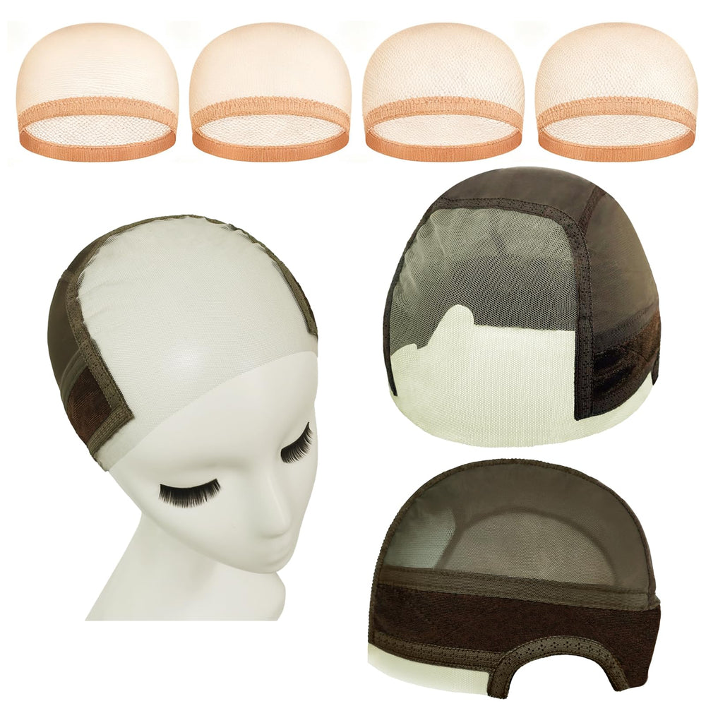Lace Wig Grip Cap set shown for secure, comfortable wear.
