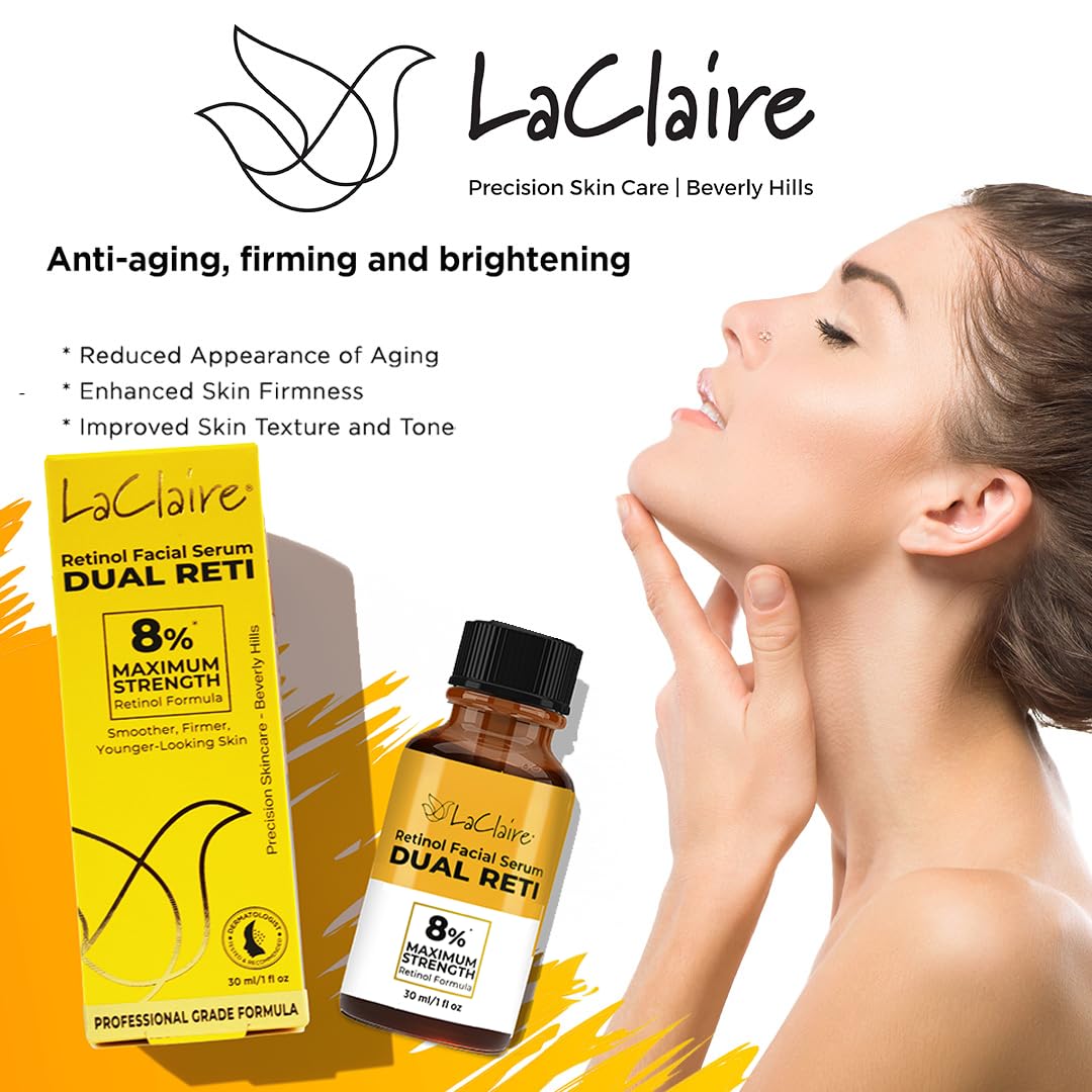 LaClaire Retinol Complex wrinkle-smoothing shot hints at firmer-feel skin texture