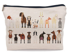 Lacosu goat cartoon makeup bag for on-the-go organization