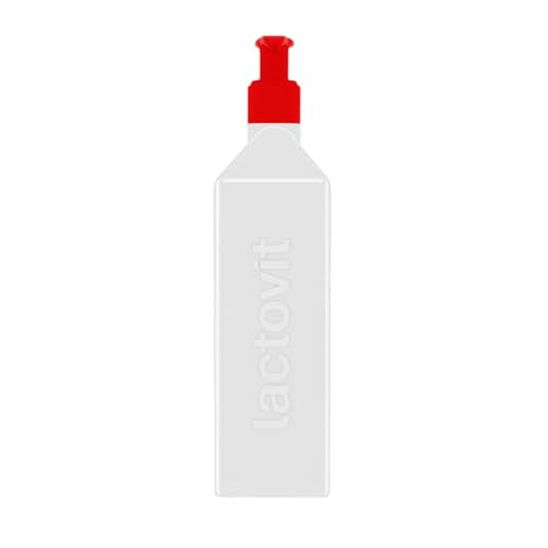 Lactovit Lactourea Body Milk 400ml application-on-arm shows smooth, fast absorption.