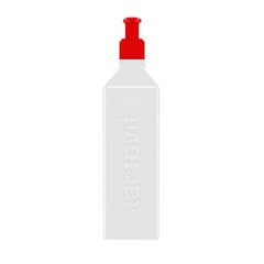Lactovit Lactourea Body Milk 400ml application-on-arm shows smooth, fast absorption.