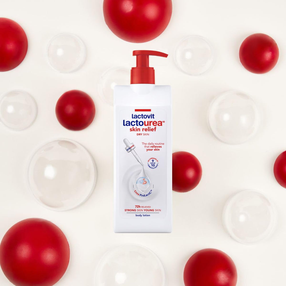Lactovit Lactourea lotion-routine-bathroom captures daily dry-skin care.