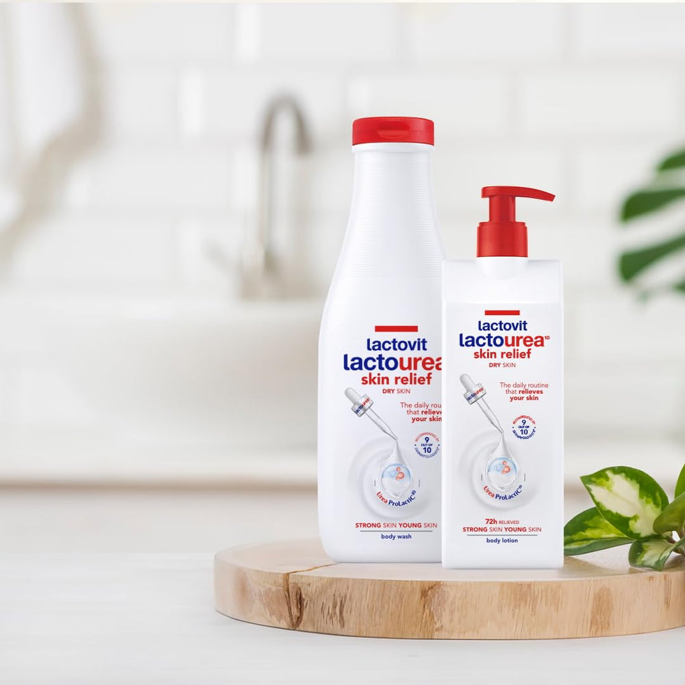Lactovit Lactourea moisture-veil-on-arm suggests hydration and soft skin.