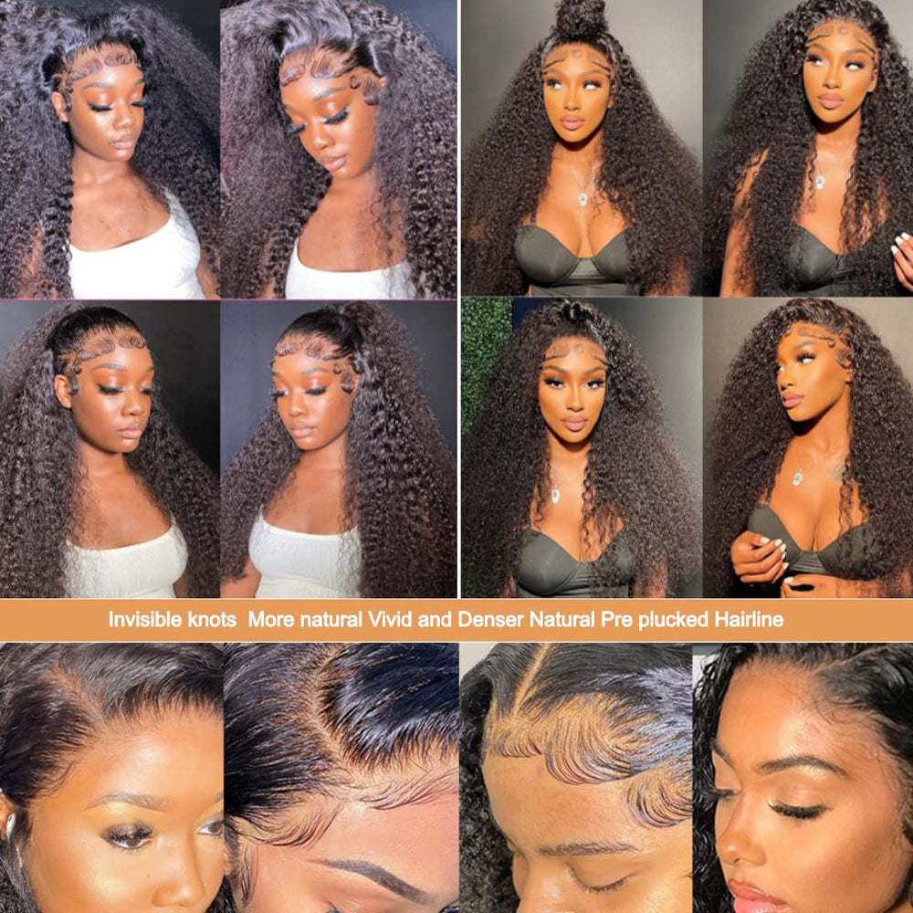 Ladoux Kinky Curly Wig simulated scalp and large lace area
