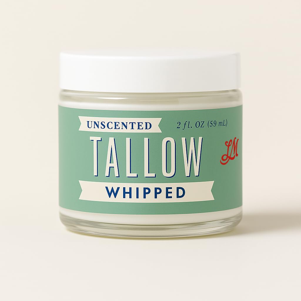 Lady May Tallow free from preservatives and fragrance for clean skincare.
