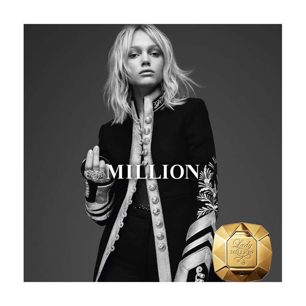 Lady Million base notes honey and patchouli for warm lasting impression