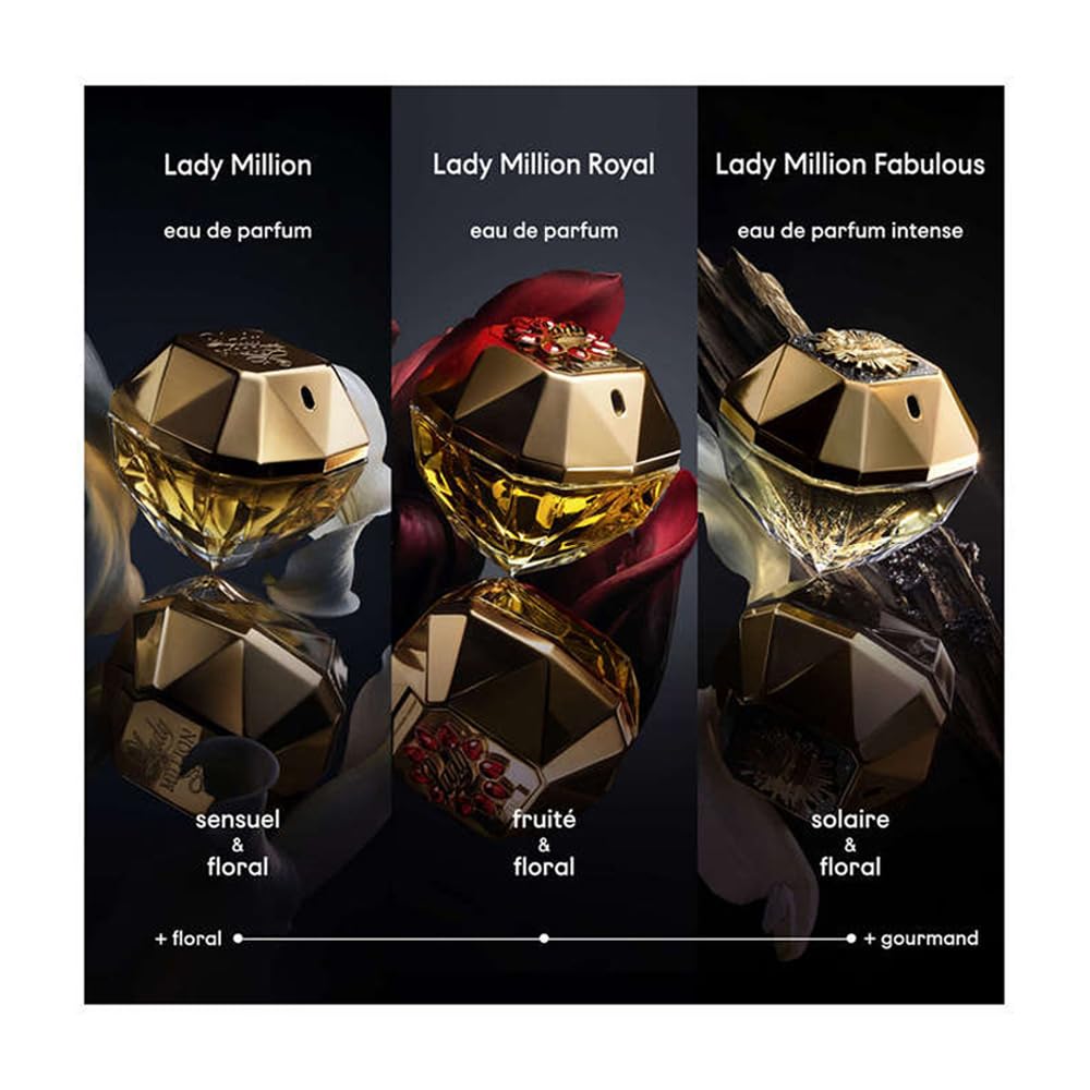 Lady Million top notes raspberry neroli and lemon for daytime sparkle