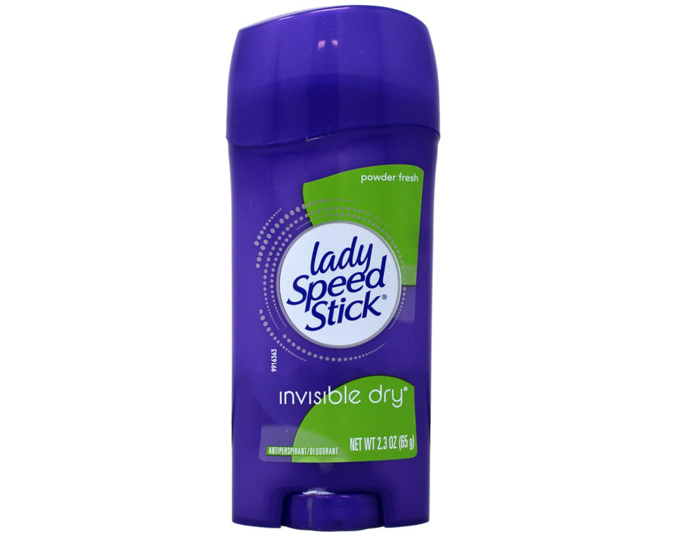 Lady Speed Stick invisible-dry pack-shot shows a convenient five-pack for steady freshness.
