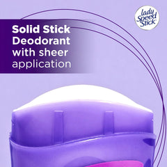 Lady Speed Stick Invisible Dry Power Wild Freesia bottle closeup highlighting fragrance and dry feel.