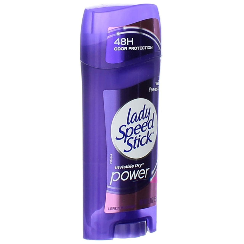 Lady Speed Stick Invisible Dry Power Wild Freesia texture reveals invisible formula with no residue.