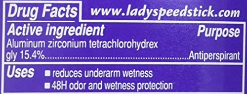Lady Speed Stick Wild Freesia packaging display showcases fragrance and features.