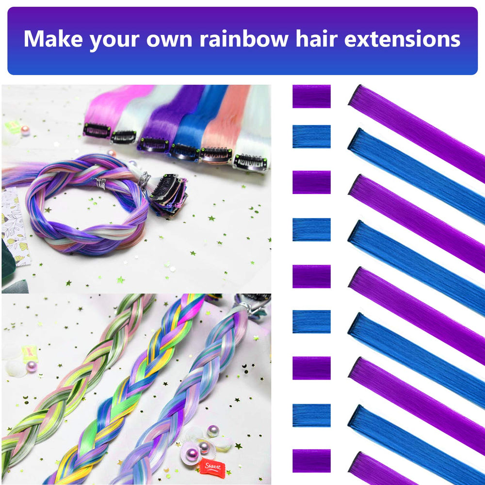 LADYAMZ 22inch synthetic hair extensions add length for dramatic everyday or party styles.