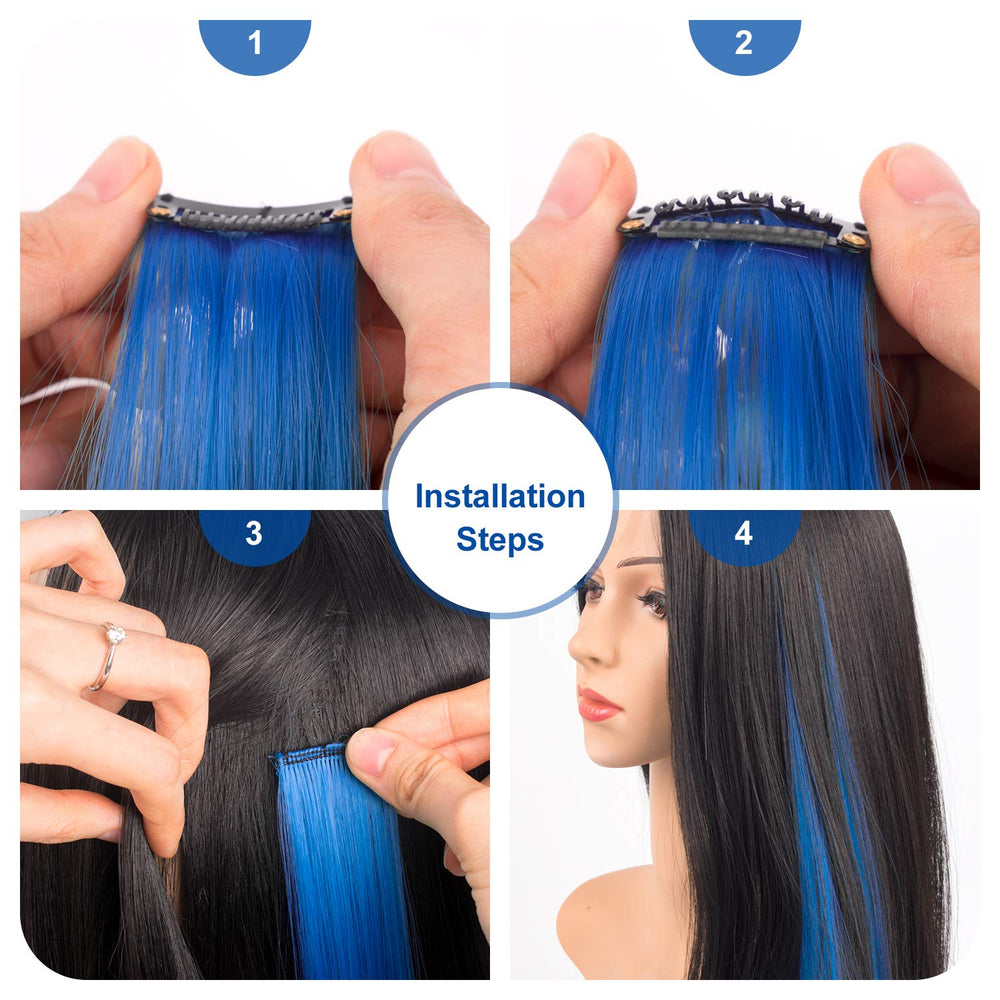 LADYAMZ heat-resistant synthetic fiber extensions withstand styling with heat tools.