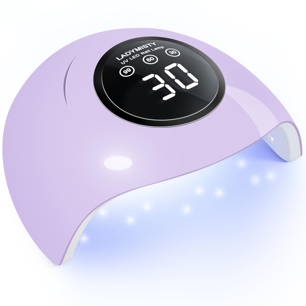LadyMisty 72W nail lamp in compact closed form ready for home gel curing.