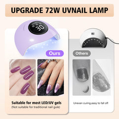 LadyMisty lamp with LCD display, close-up of timer and controls.