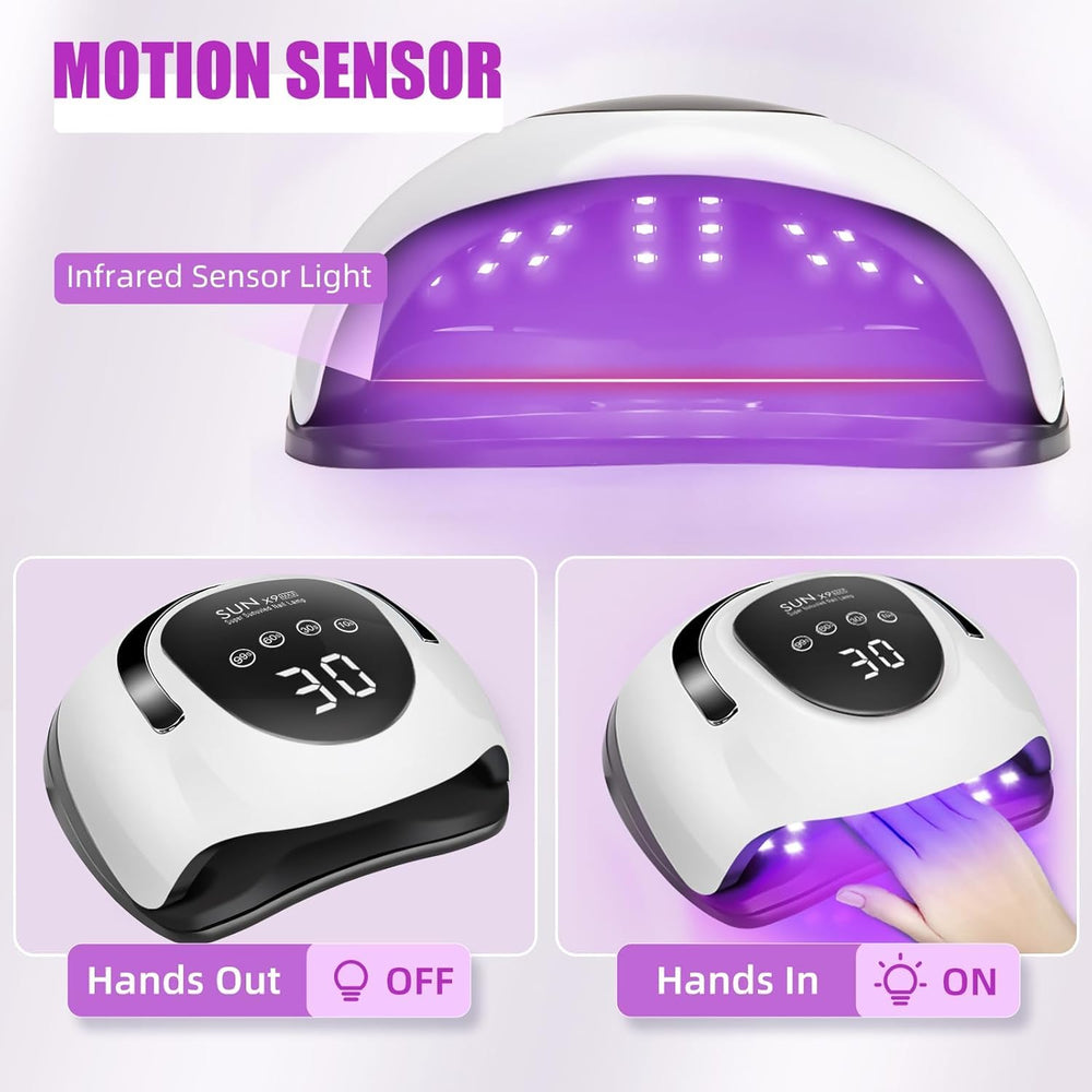 LadyMisty lamp with 4 timer settings for flexible curing