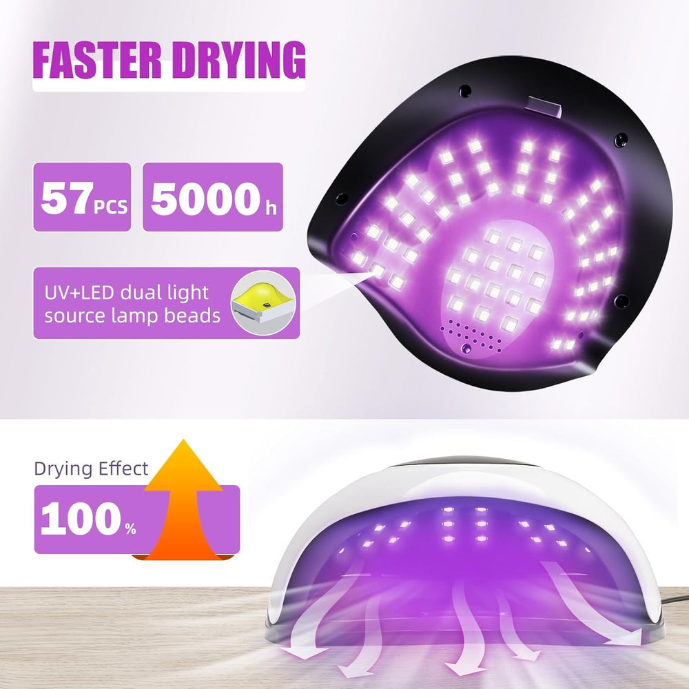 LadyMisty UV LED Nail Lamp digital display demonstrating clear timing