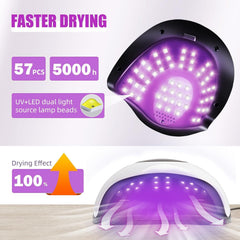 LadyMisty UV LED Nail Lamp digital display demonstrating clear timing