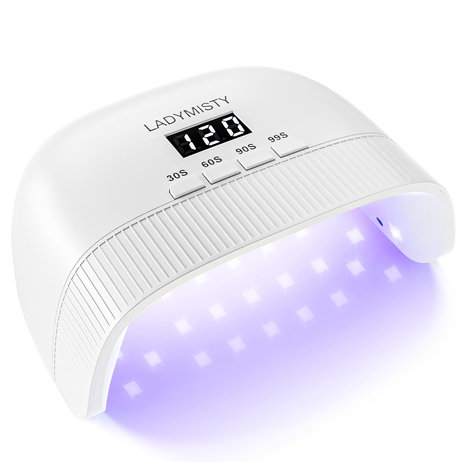 LadyMisty UV Nail Lamp front view for quick at-home gel manicures.