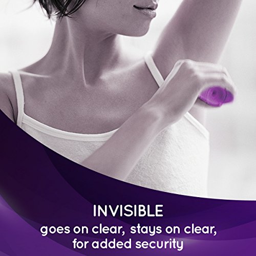 Lady Speed Stick clear gel on skin demonstrates invisibility and no residue