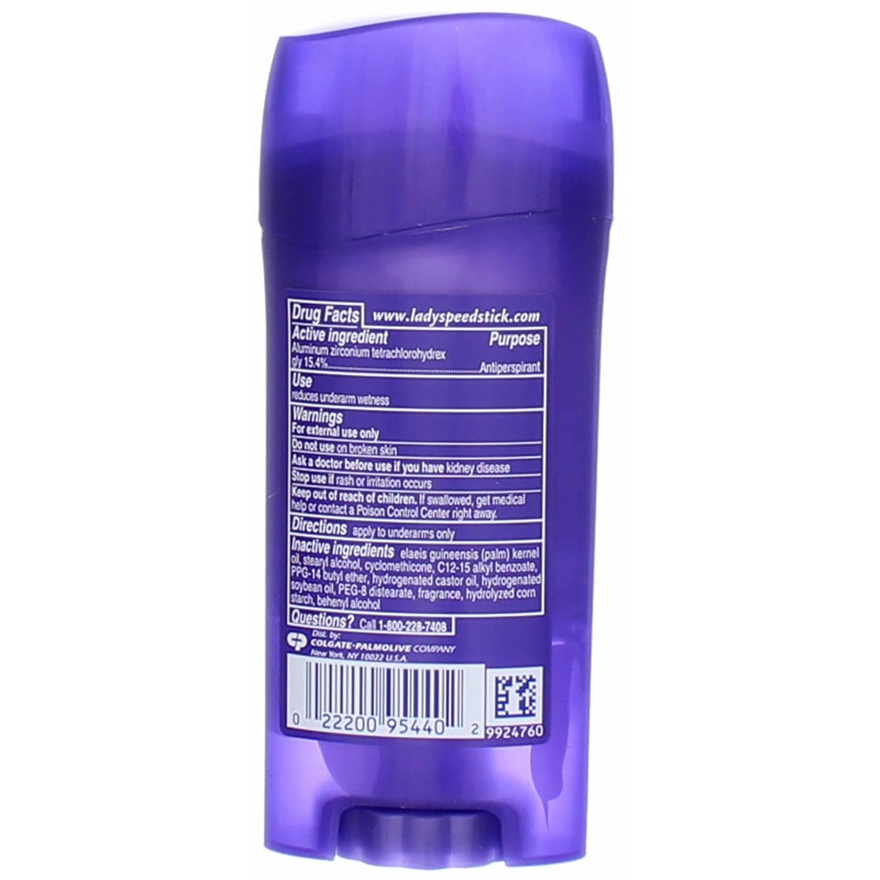 Lady Speed Stick Invisible Dry application-underarm shows smooth glide.