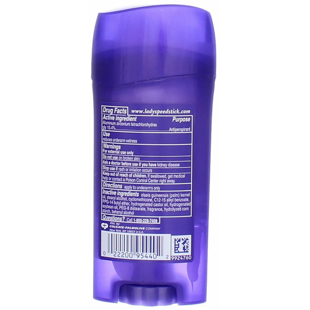 Lady Speed Stick Invisible Dry application-underarm shows smooth glide.