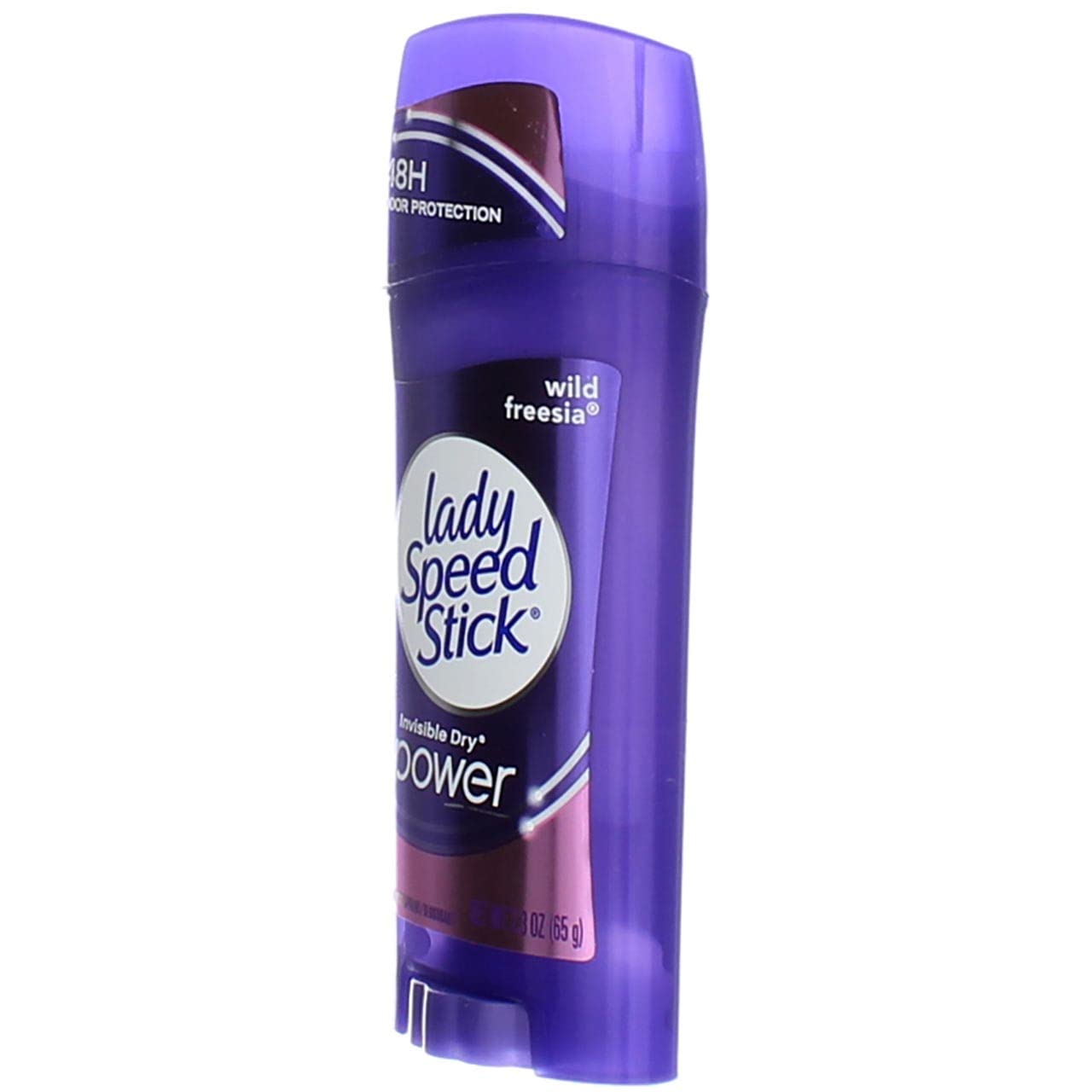 Lady Speed Stick Wild Freesia invisible-dry glide demonstrates stain-free, confident wear.