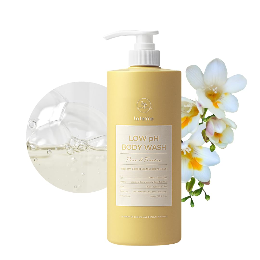 laferme bottle pour pear freesia for a refreshing daily cleanse