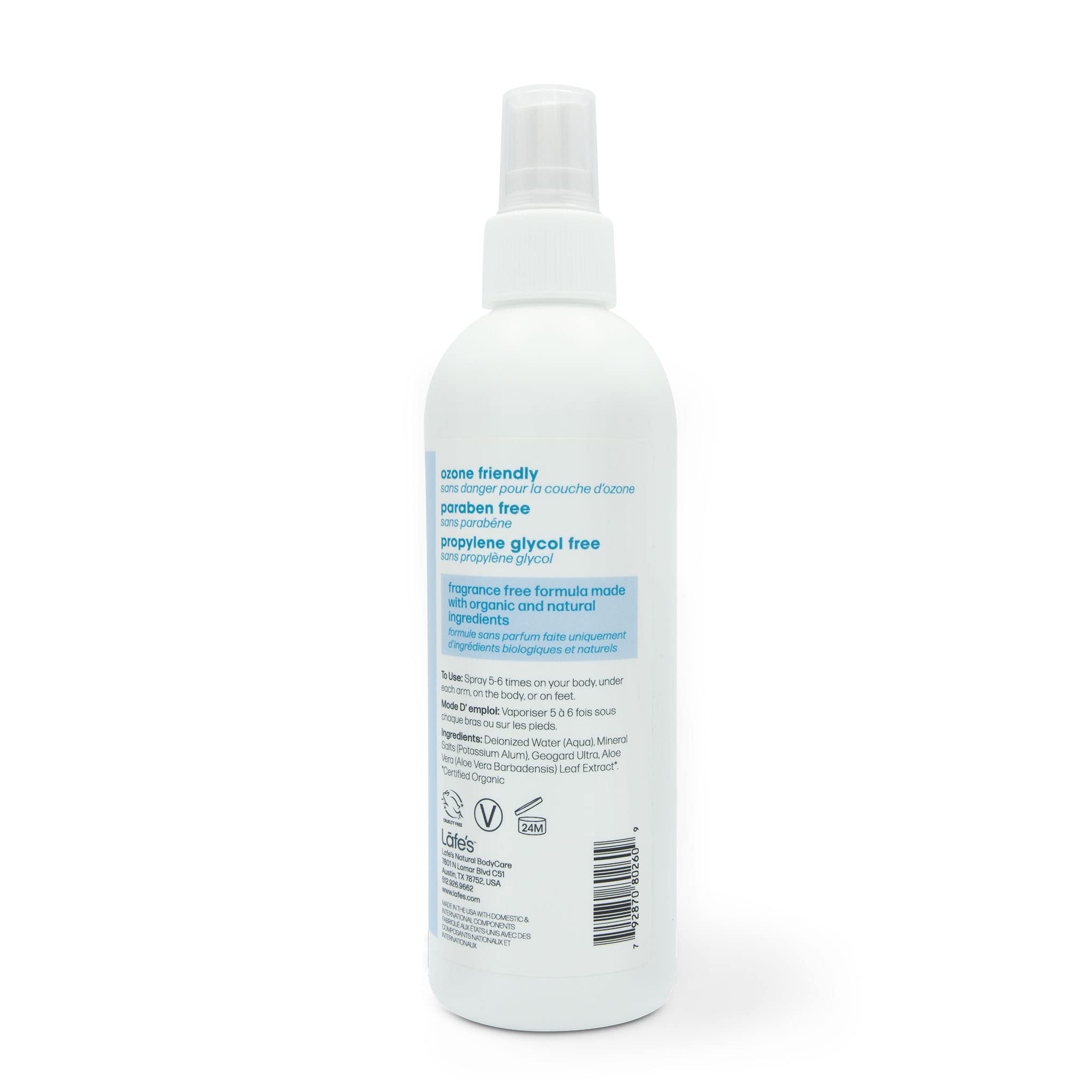 Lafe's 24-hour protection shown in a third-party lab study for sustained odor control.