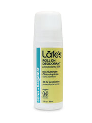Lafe's Citrus & Bergamot roll-on deodorant bottle for all-day freshness