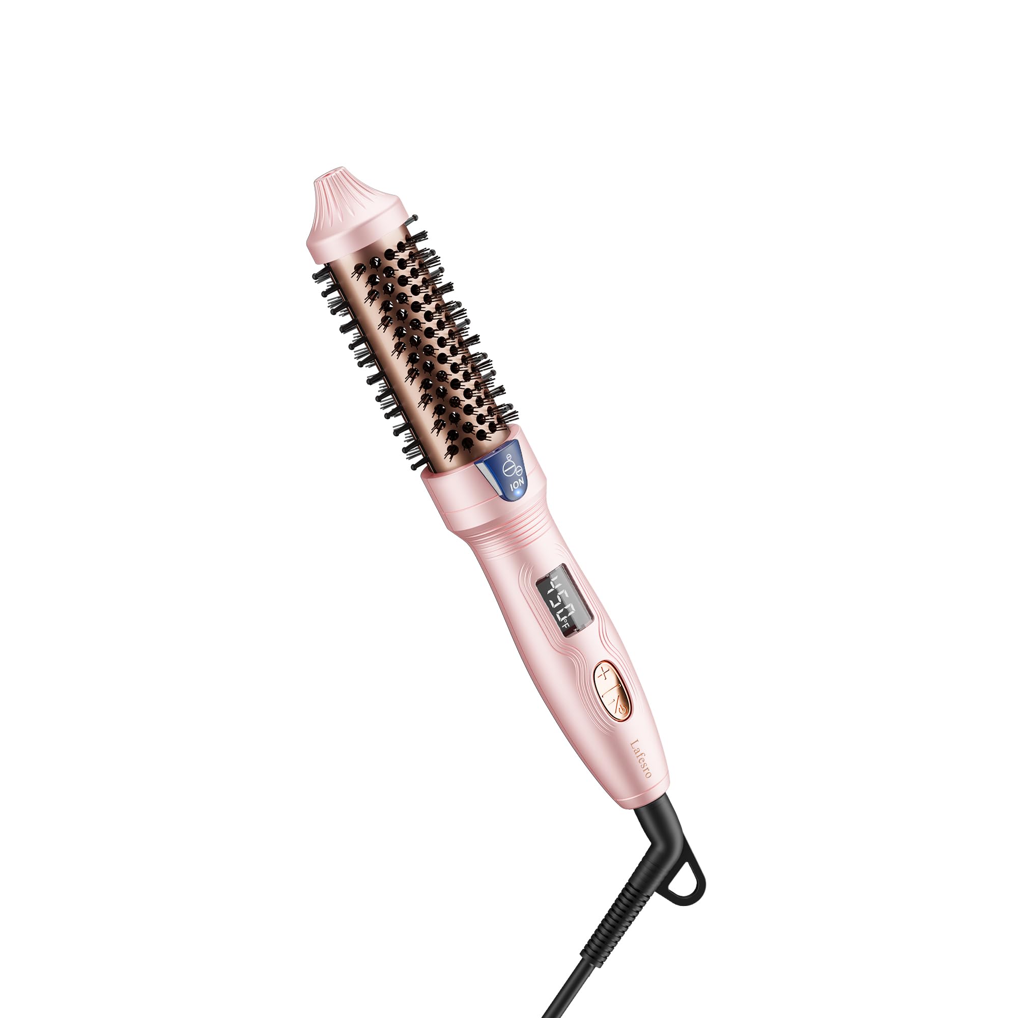 Lafesro Thermal Brush Mini close-up shows travel-ready compact styling tool.