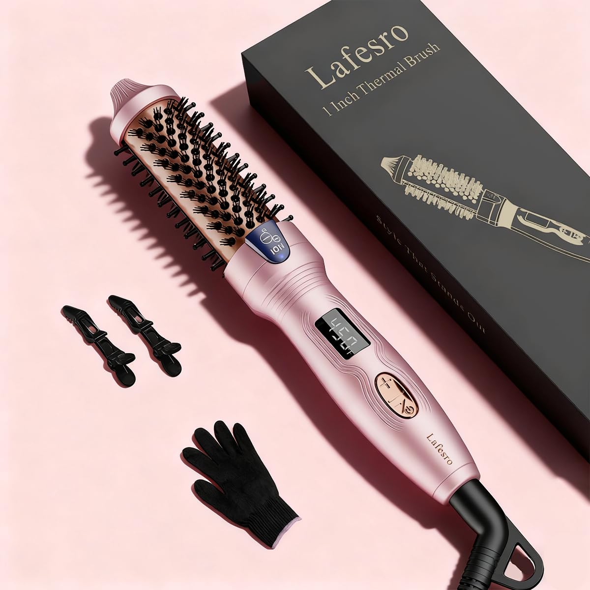 Lafesro Thermal Brush Mini dual voltage enables global styling.