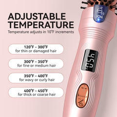 Lafesro Thermal Brush Mini creates salon-quality curls and sleek blowouts.