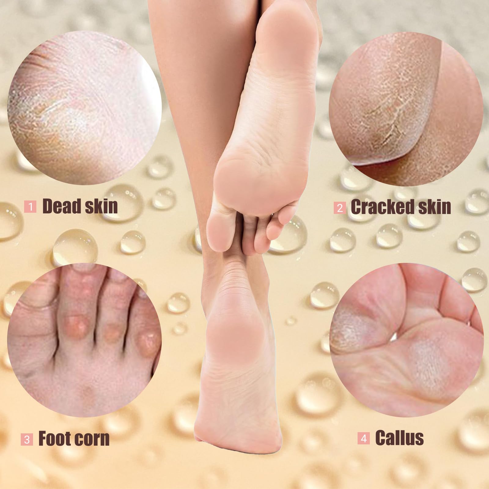 Lagincig foot care set highlights 300 disposable booties for long-lasting use.