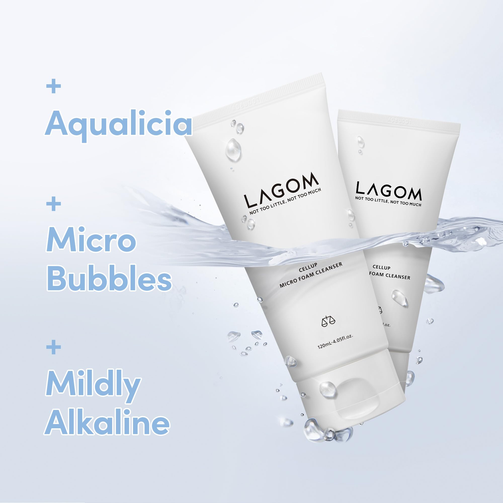 LAGOM Cellup micro-bubbles closeup showing dense foam texture