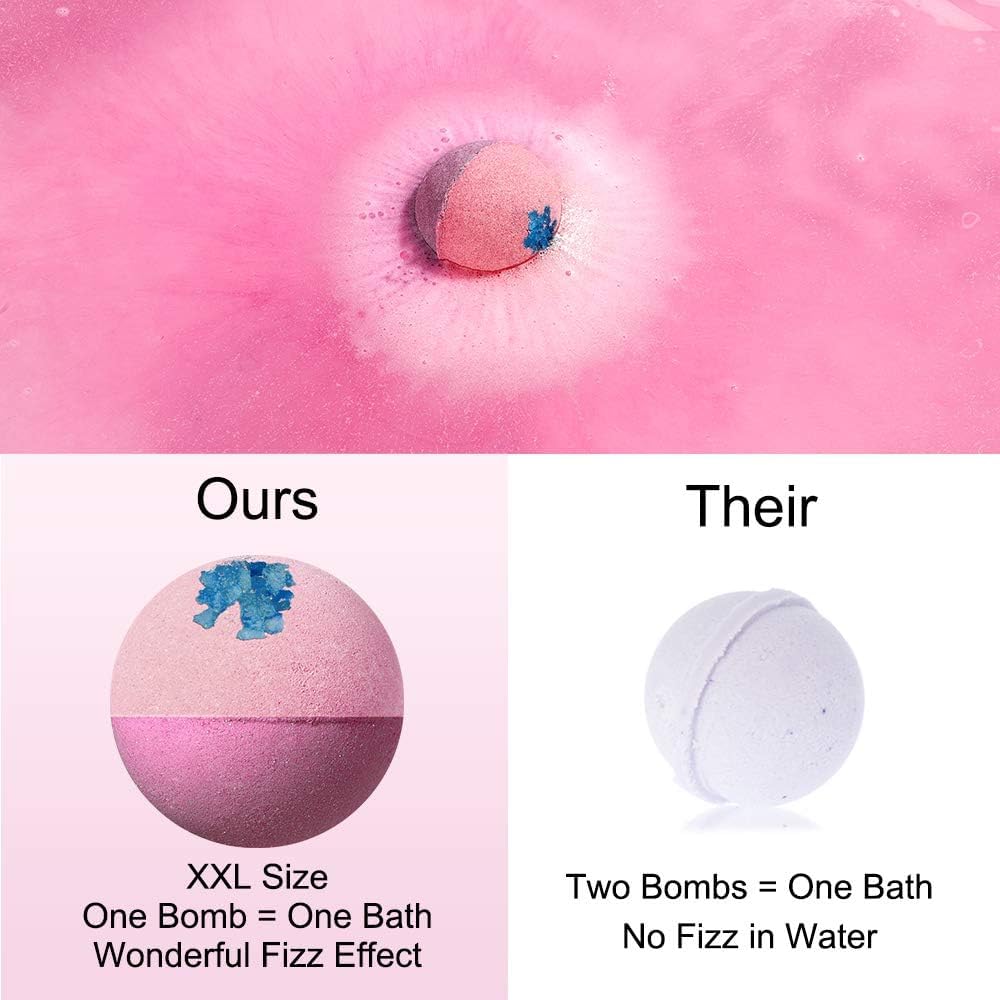 Lagunamoon bath bombs orange for bright uplifting soak with hydration
