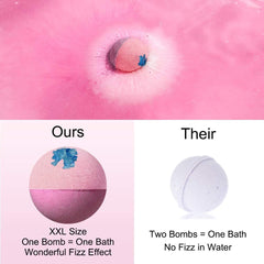 Lagunamoon bath bombs orange for bright uplifting soak with hydration