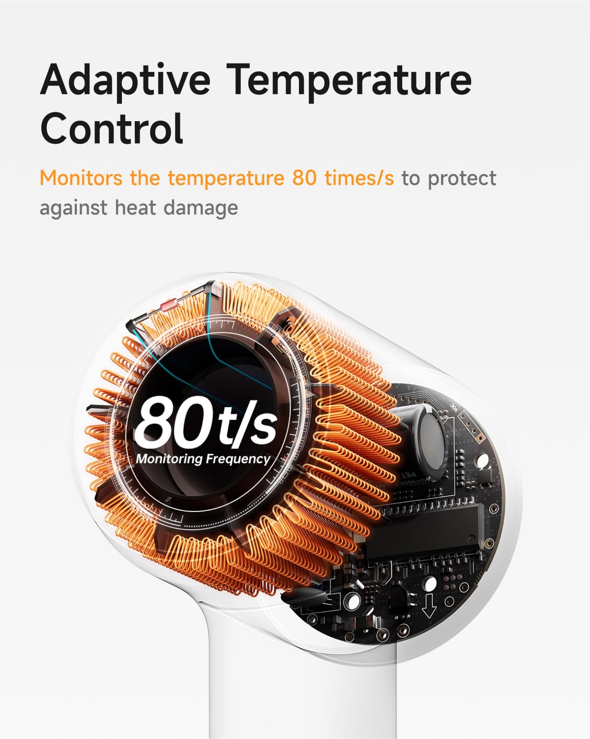 Laifen Hair Dryer SE 2 smart temperature control reduces heat exposure during use.