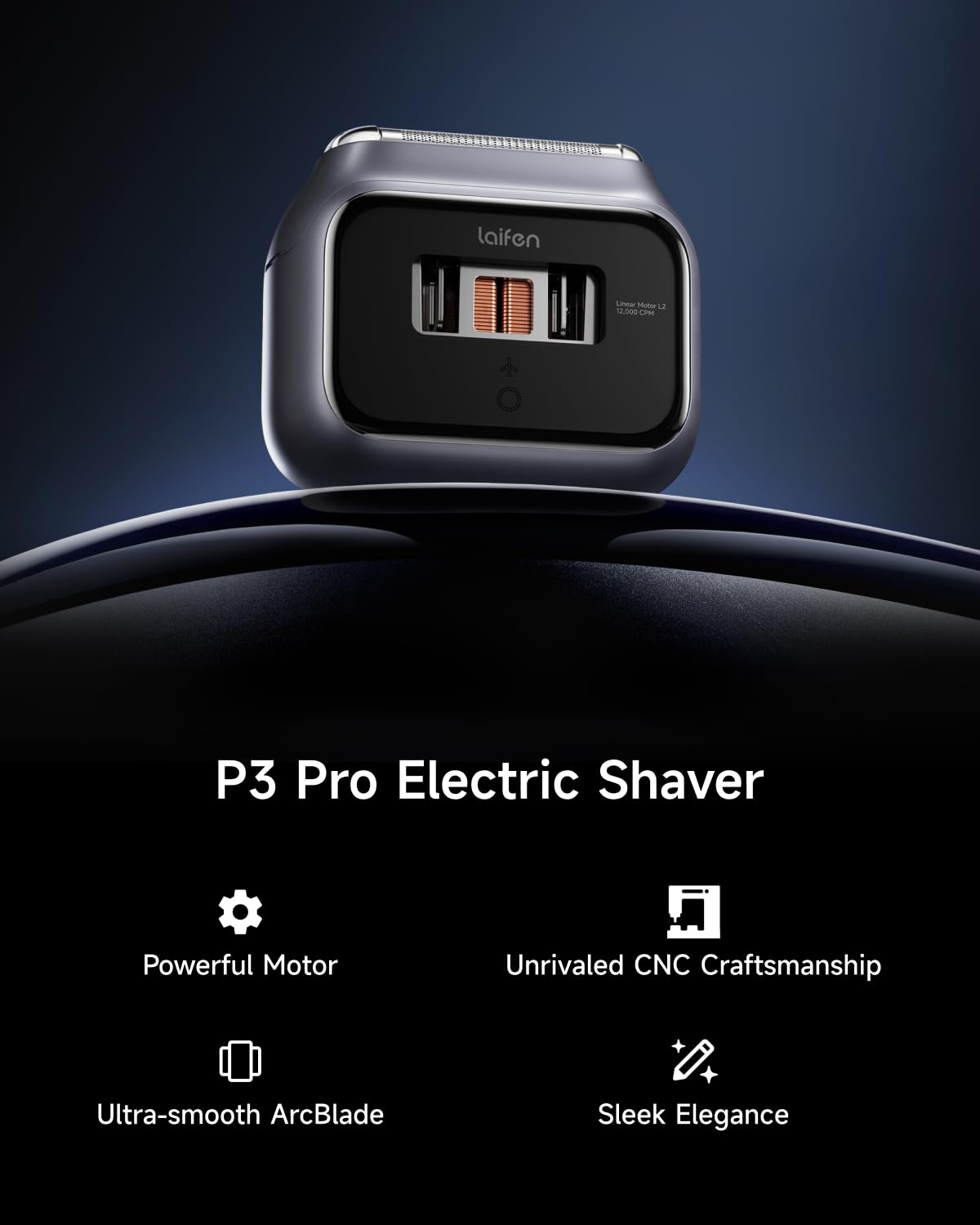 Laifen P3 Pro aluminum body with durable matte finish.