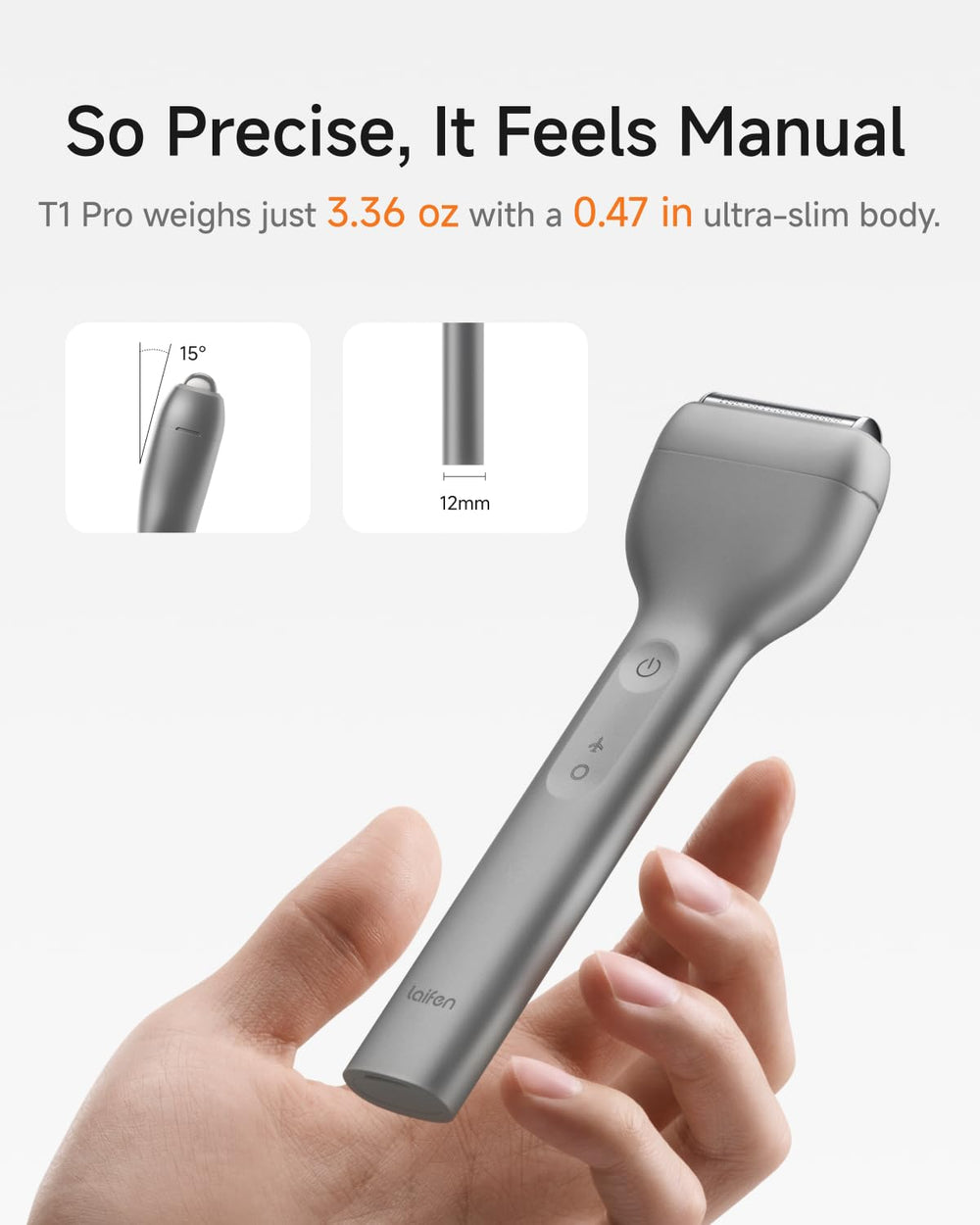 Laifen T1 Pro IPX7 waterproof for wet or dry shaving