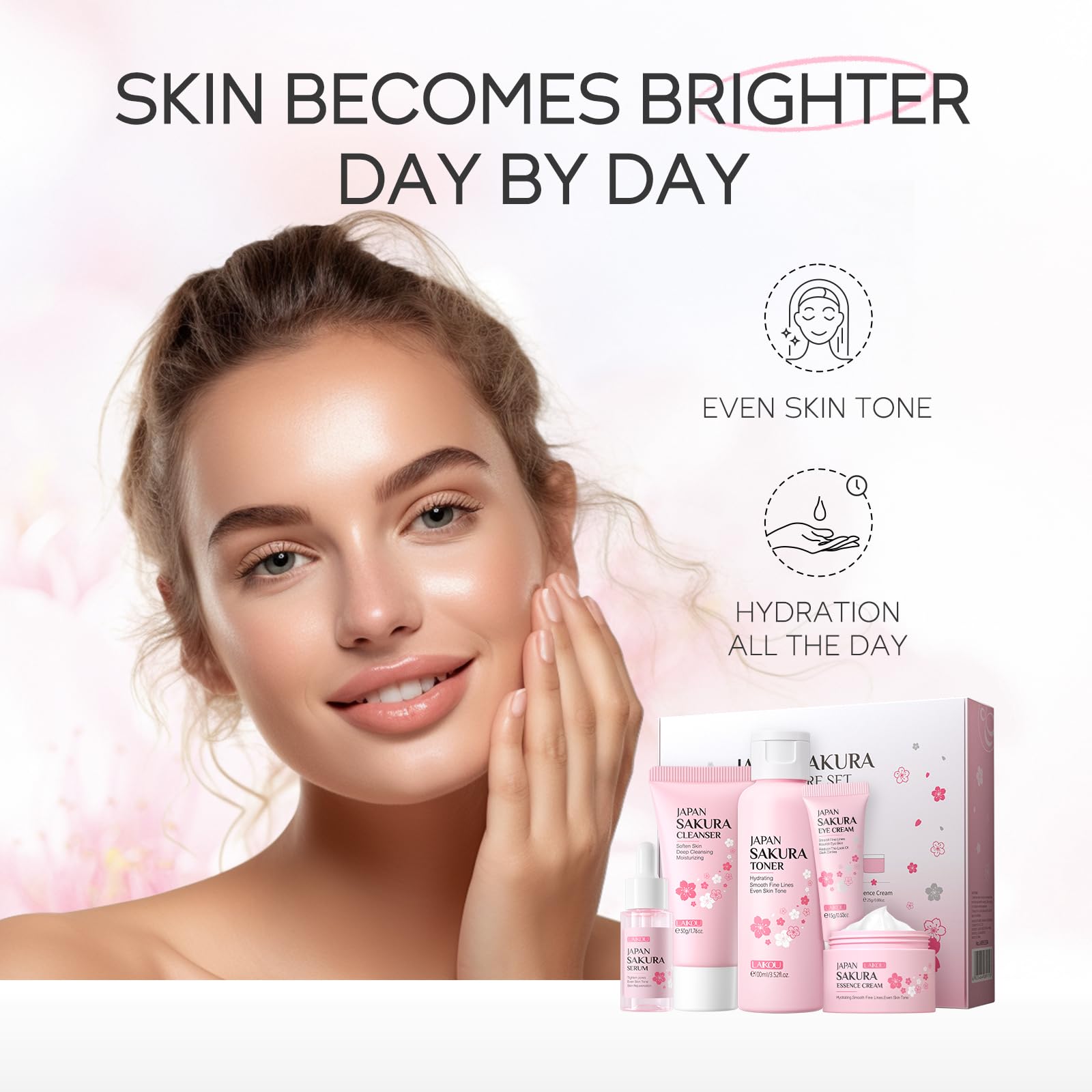 LAIKOU Sakura eye cream helps moisturize delicate under-eye area.