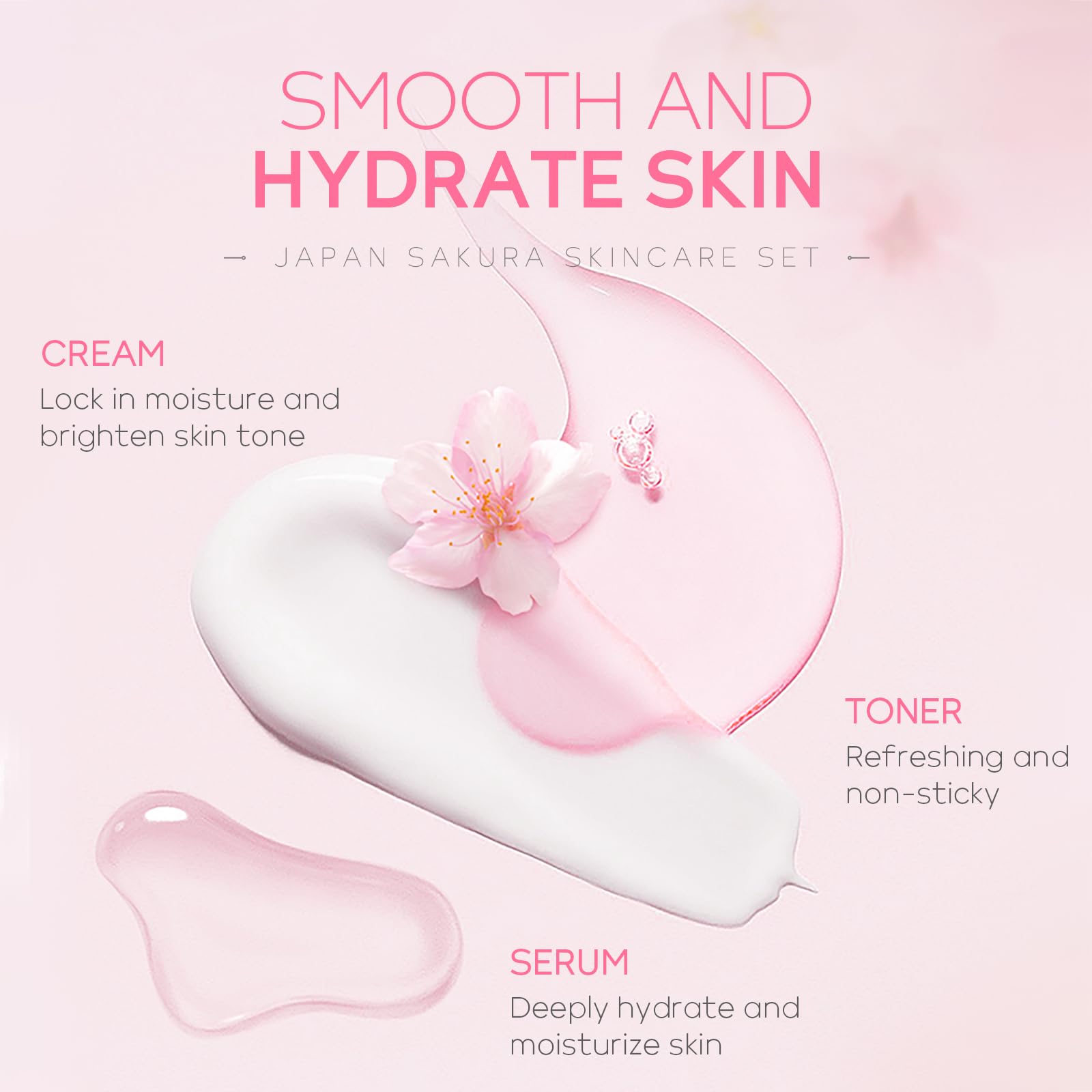 LAIKOU Sakura serum offers light hydration to even skin tone.